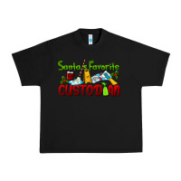 Black Santa's Favorite Custodian Urban Heavy Tee - LillyAllenDesigns