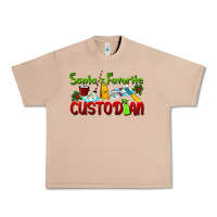 Burro Santa's Favorite Custodian Urban Heavy Tee - LillyAllenDesigns