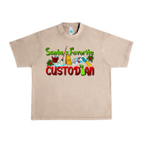 French Oak Santa's Favorite Custodian Urban Heavy Tee - LillyAllenDesigns