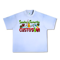 Grape Ice Santa's Favorite Custodian Urban Heavy Tee - LillyAllenDesigns