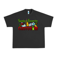 Pigment Black Santa's Favorite Custodian Urban Heavy Tee - LillyAllenDesigns