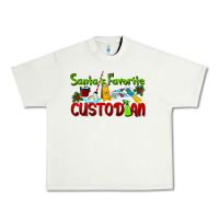 Pistachio Santa's Favorite Custodian Urban Heavy Tee - LillyAllenDesigns