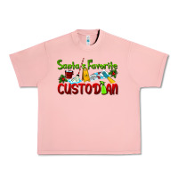 Salmon Santa's Favorite Custodian Urban Heavy Tee - LillyAllenDesigns