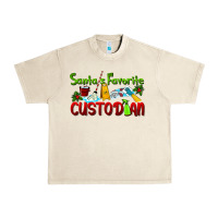 Sandshell Santa's Favorite Custodian Urban Heavy Tee - LillyAllenDesigns