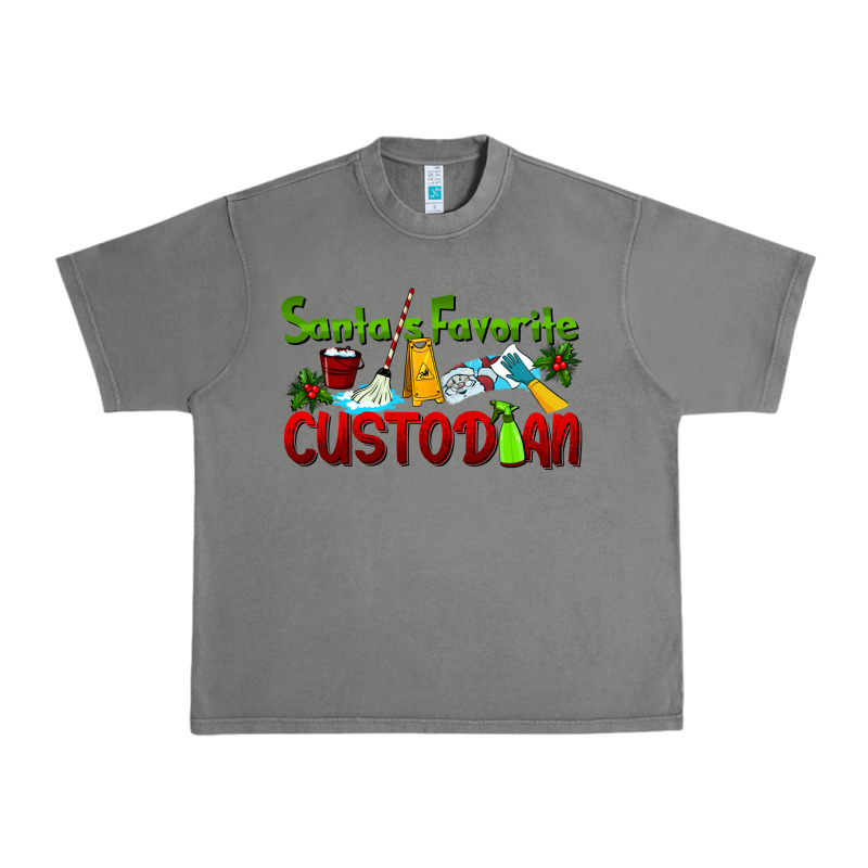 Santa's Favorite Custodian Urban Heavy Tee by LillyAllenDesigns | Teevron
