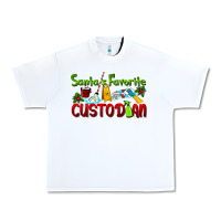 White Santa's Favorite Custodian Urban Heavy Tee - LillyAllenDesigns
