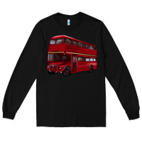 Black double decker bus Long Sleeve Tee - Artiststas