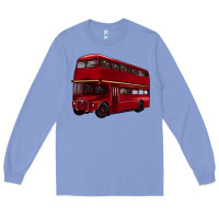 Colony Blue double decker bus Long Sleeve Tee - Artiststas