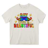 Gay Love Is Beautiful Pride Lgbtq Heavy Core Tee | Teevron