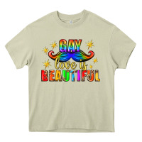 Mossy Gay Love Is Beautiful Pride Lgbtq Heavy Core Tee - BundleAndBundleShop