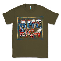 Army Green America Classic Tee - FaDigitalArtStudio