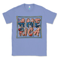 Colony Blue America Classic Tee - FaDigitalArtStudio