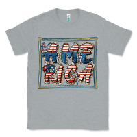 Heather Grey America Classic Tee - FaDigitalArtStudio