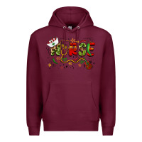 Burgundy cinco de mayo nurse Premium Hoodie - BarkalooDesign