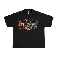 Three Christmas Dinosaurs Urban Heavy Tee | Teevron