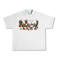 Lunar Rock Three Christmas Dinosaurs Urban Heavy Tee - LillyAllenDesigns