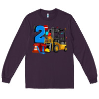Plum forklift birthday two Long Sleeve Tee - Artiststas