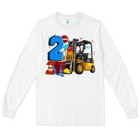 White forklift birthday two Long Sleeve Tee - Artiststas