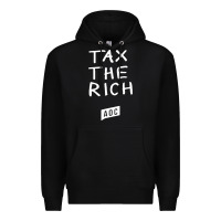Black aoc tax the rich Premium Hoodie - baoMotion
