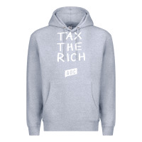 Heather Grey aoc tax the rich Premium Hoodie - baoMotion