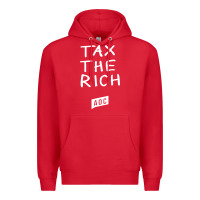 Red aoc tax the rich Premium Hoodie - baoMotion