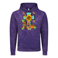 Cloud Purple western thankful cross pumpkin Vintage Hoodie - BarkalooDesign