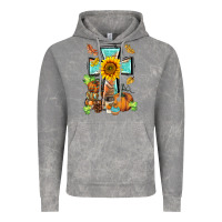 Cloud Rock western thankful cross pumpkin Vintage Hoodie - BarkalooDesign