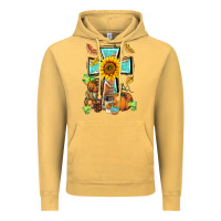 Vintage Mustard western thankful cross pumpkin Vintage Hoodie - BarkalooDesign