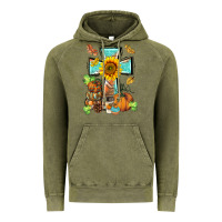 Vintage Olive western thankful cross pumpkin Vintage Hoodie - BarkalooDesign