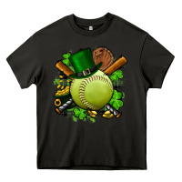 Asphalt st.patrick's day softball Heavy Core Tee - FaDigitalArtStudio