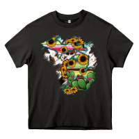 Asphalt Cowhide Michigan map Heavy Core Tee - RanaPortraitStore