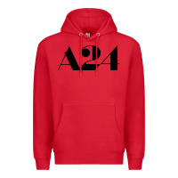 Red a24  entertainment Premium Hoodie - baoMotion