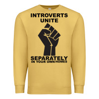 Antique Gold introverts unite seperately in your own homes Premium Sweatshirt - Bettercallsaul