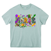 Nurse Mardi Gras Heavy Core Tee | Teevron