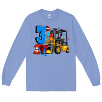 Colony Blue forklift birthday three Long Sleeve Tee - Artiststas