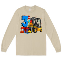 Mushroom forklift birthday three Long Sleeve Tee - Artiststas