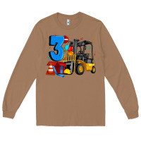 Toasted Coconut forklift birthday three Long Sleeve Tee - Artiststas