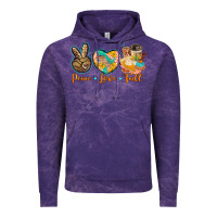 Cloud Purple peace love fall Vintage Hoodie - BarkalooDesign
