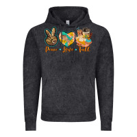 Vintage Black peace love fall Vintage Hoodie - BarkalooDesign