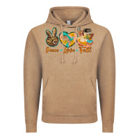 Vintage Coffee peace love fall Vintage Hoodie - BarkalooDesign