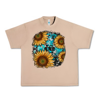 Burro sunflower cowhide and turquoise patches Urban Heavy Tee - RanaPortraitStore