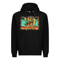 Black taco tribe western background Premium Hoodie - BarkalooDesign