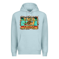 Blue Mist taco tribe western background Premium Hoodie - BarkalooDesign