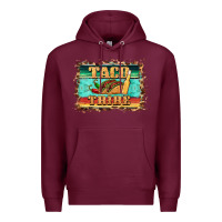 Burgundy taco tribe western background Premium Hoodie - BarkalooDesign