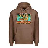 Chestnut taco tribe western background Premium Hoodie - BarkalooDesign