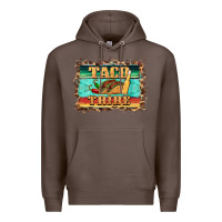 Coffee taco tribe western background Premium Hoodie - BarkalooDesign