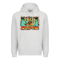Dove Grey taco tribe western background Premium Hoodie - BarkalooDesign