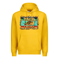 Lemon taco tribe western background Premium Hoodie - BarkalooDesign