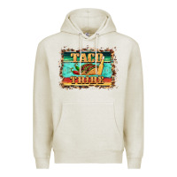 Oatmeal Heather taco tribe western background Premium Hoodie - BarkalooDesign
