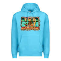 Ocean Blue taco tribe western background Premium Hoodie - BarkalooDesign